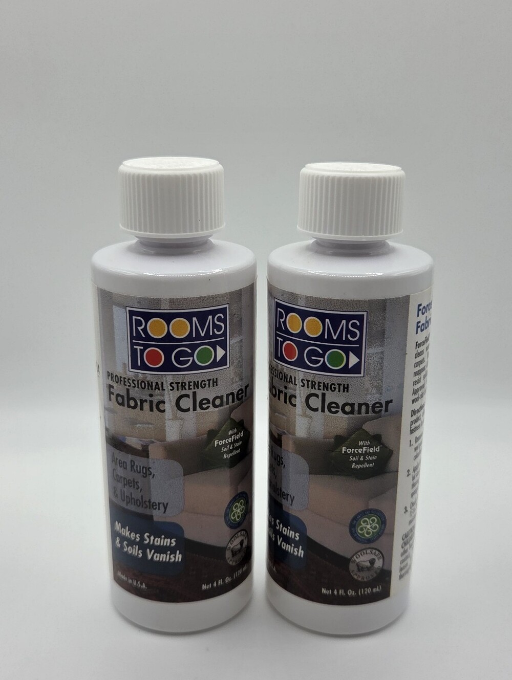 Rooms To Go ForceField Fabric Cleaner 4oz - 2 Pack